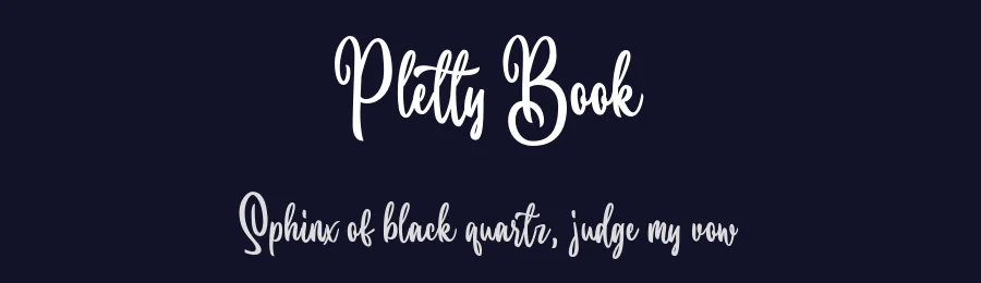Pletty Book — Script Handwritten Font — thumbnail 2