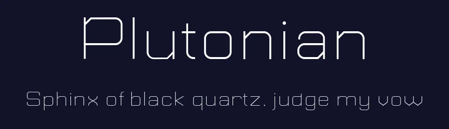 Plutonian by Patria Ari Wijonarko — Sans Serif Font — thumbnail 2