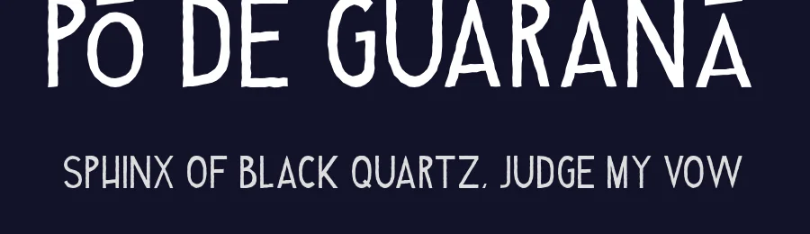 Pó de Guaraná by Bruno Andrade — Script Handwritten Font — thumbnail 2