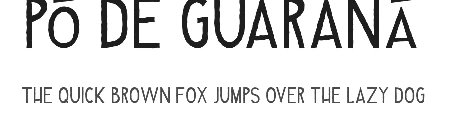 Pó de Guaraná by Bruno Andrade — Script Handwritten Font