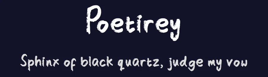 Poetirey — Script Handwritten Font — thumbnail 2