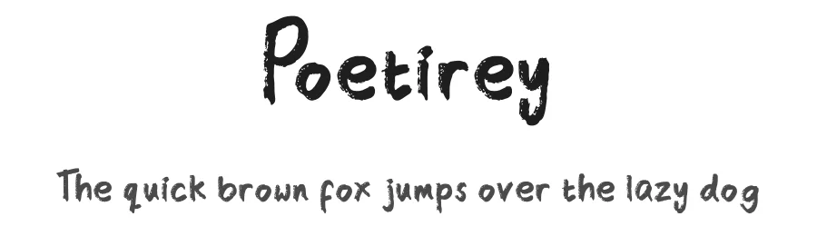 Poetirey β Script Handwritten Font
