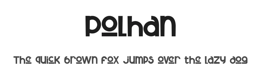 Polhan by Jamaludin Achmad Sahestya Dharma — Display Font