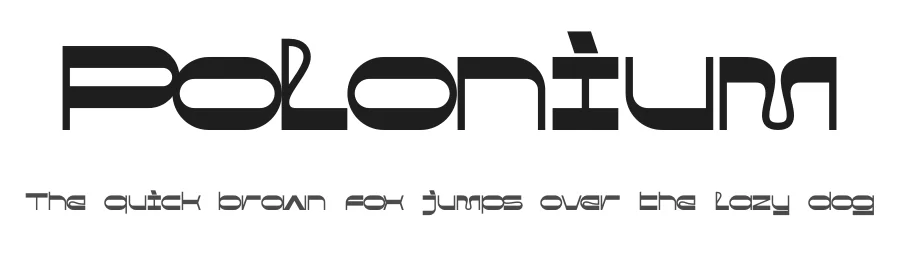 Polonium by Alexey Atapin — Display Font