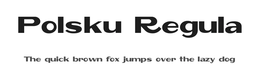 Polsku Regula by Sebastien Sanfilippo — Sans Serif Font