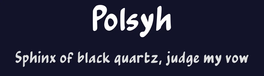 Polsyh — Script Handwritten Font — thumbnail 2