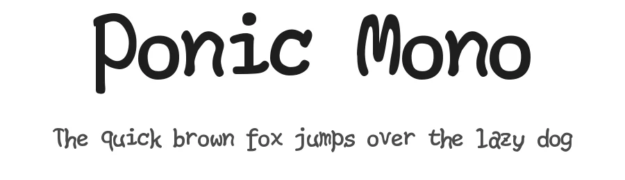 Ponic Mono — Script Handwritten Font