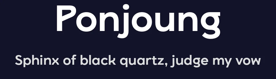 Ponjoung by Dian Pravita & Arwan Sutanto — Sans Serif Font — thumbnail 2