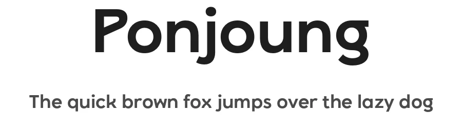 Ponjoung by Dian Pravita & Arwan Sutanto — Sans Serif Font