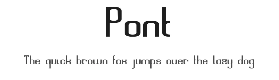Pont β Sans Serif Font
