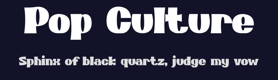 Pop Culture by PINISIART TEAM — Display Font — thumbnail 2