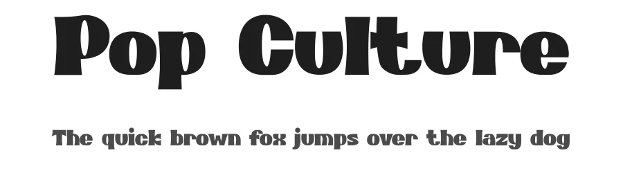 Pop Culture by PINISIART TEAM — Display Font