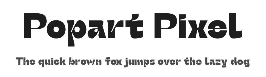 Popart Pixel by Laire Banyu Sandi Pawenang — Display Font