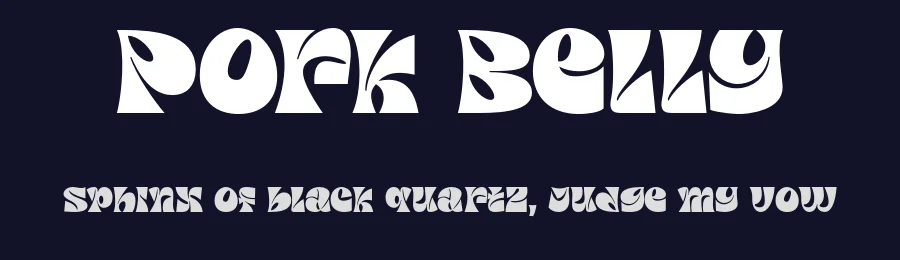 Pork Belly by Laire Banyu Sandi Pawenang — Display Font — thumbnail 2