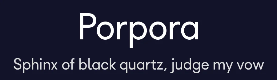 Porpora by Davide Francesco Montesano — Sans Serif Font — thumbnail 2
