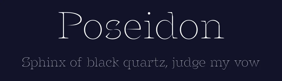 Poseidon by Victor Gérard — Serif Font — thumbnail 2