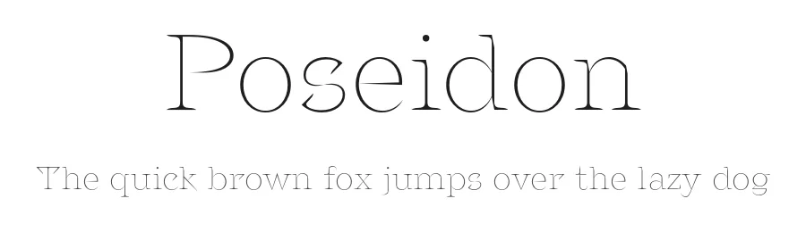 Poseidon by Victor Gérard — Serif Font