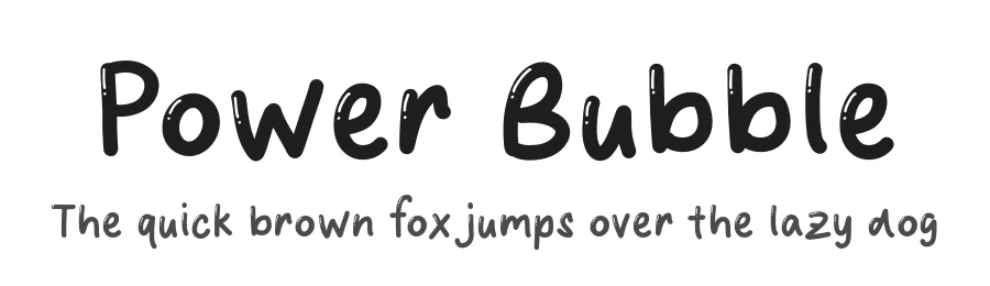 Power Bubble by MJType (Muhamad Junaid) www.mjtype.com — Script Handwritten Font
