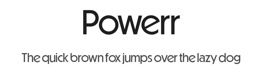 Powerr β Sans Serif Font
