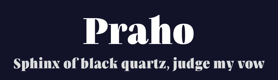 Praho by Maciej Wloczewski — Serif Font — thumbnail 2