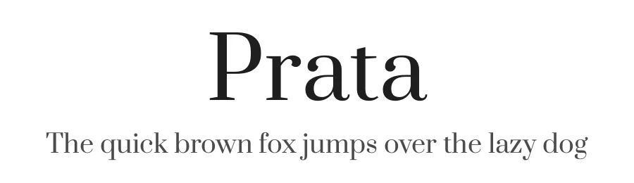 Prata by Ivan Petrov — Serif Font