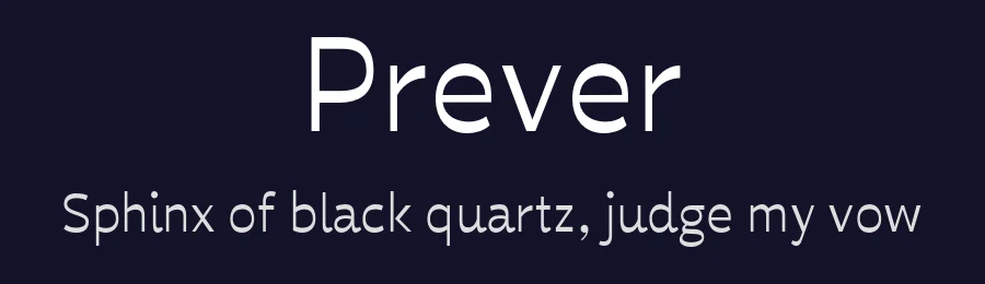 Prever by George Triantafyllakos — Sans Serif Font — thumbnail 2