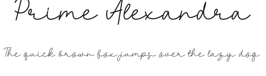 Prime Alexandra by Lettersweet — Script Handwritten Font