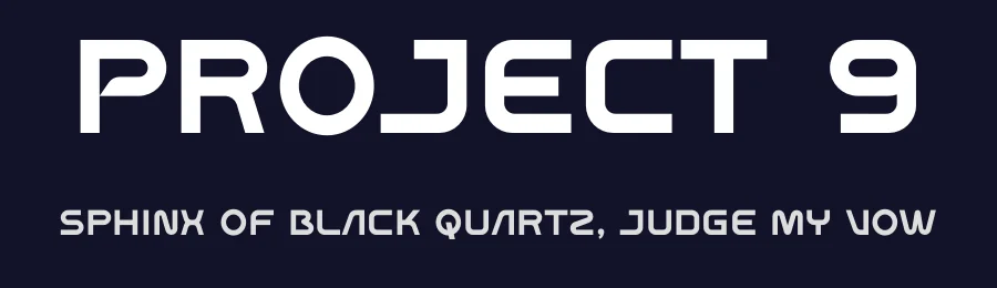 Project 9 by PINISIART TEAM — Display Font — thumbnail 2