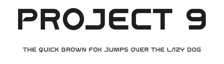 Project 9 by PINISIART TEAM — Display Font
