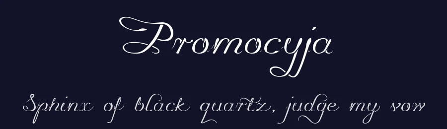 Pro­mo­cyja by gluksza@wp.pl — Script Handwritten Font — thumbnail 2