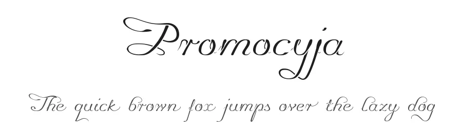 ProΒmoΒcyja by gluksza@wp.pl β Script Handwritten Font