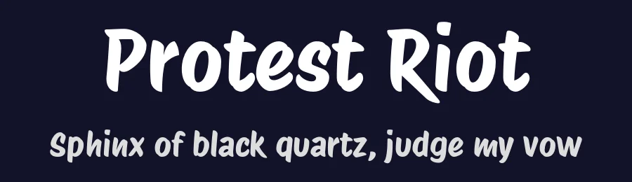 Protest Riot by Octavio Pardo — Script Handwritten Font — thumbnail 2