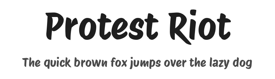 Protest Riot by Octavio Pardo — Script Handwritten Font