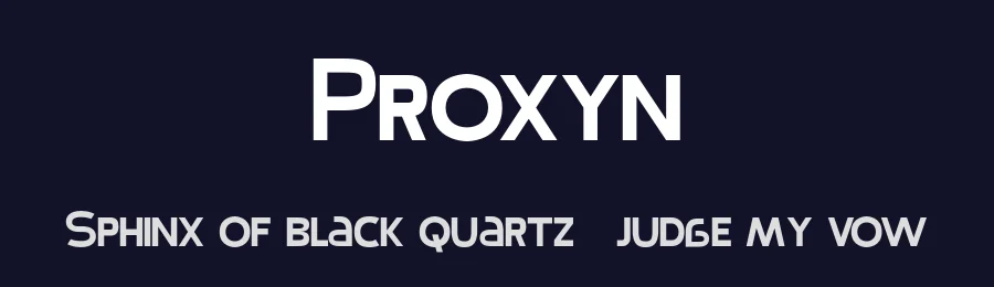 Proxyn — Display Font — thumbnail 2