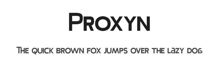 Proxyn — Display Font