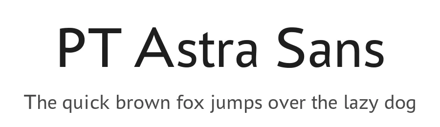 PT Astra Sans by A.Korolkova, I. Chaeva β Sans Serif Font