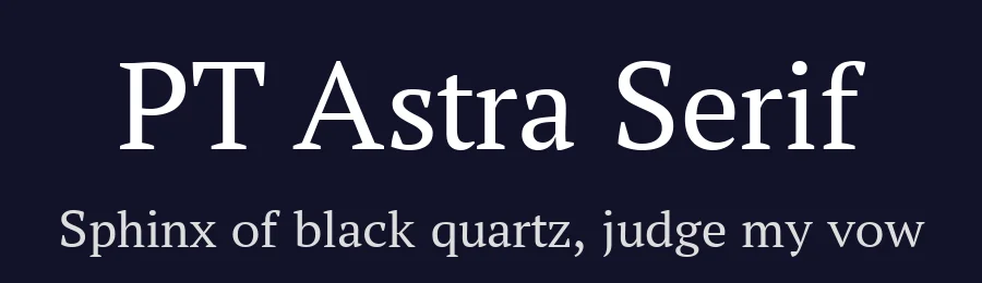 PT Astra Serif by A.Korolkova, I. Chaeva — Serif Font — thumbnail 2