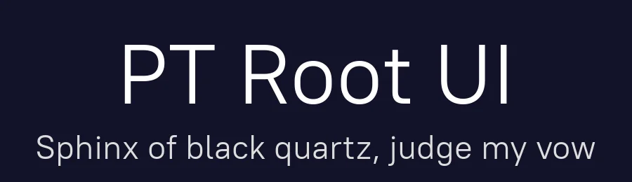 PT Root UI by Vitaly Kuzmin — Sans Serif Font — thumbnail 2