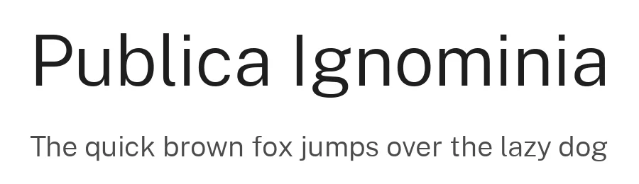 Publica Ignominia