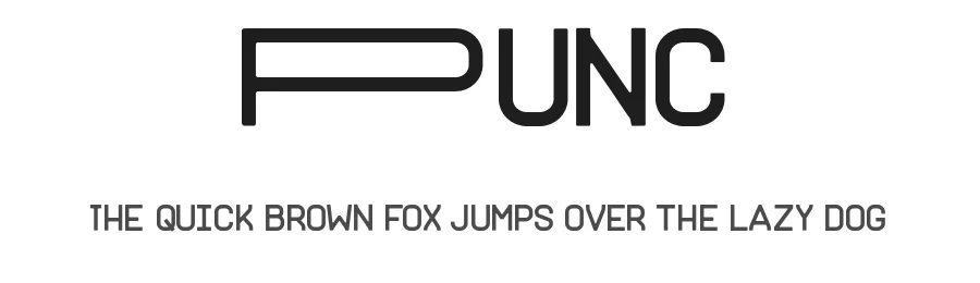 Punc by The Kinetic — Sans Serif Font