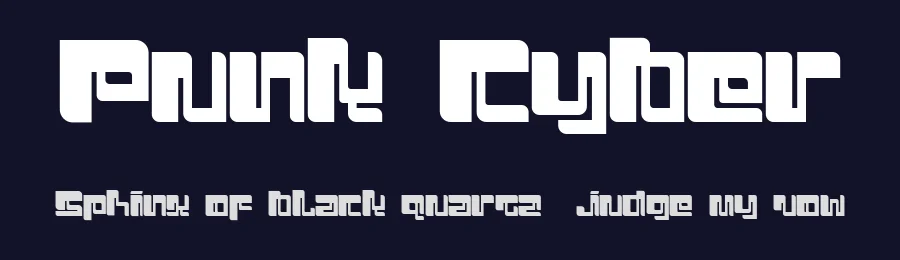 Punk Cyber by Dharmas Studio — Display Font — thumbnail 2