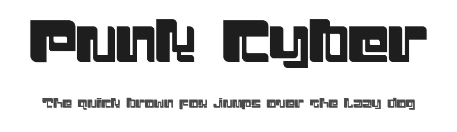 Punk Cyber by Dharmas Studio — Display Font