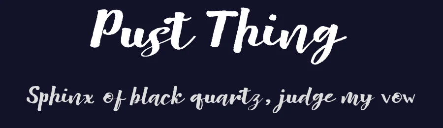 Pust Thing by Yurlis Stripes Studio — Script Handwritten Font — thumbnail 2