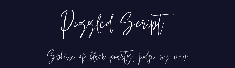 Puzzled Script by DmitriyChirkov — Script Handwritten Font — thumbnail 2