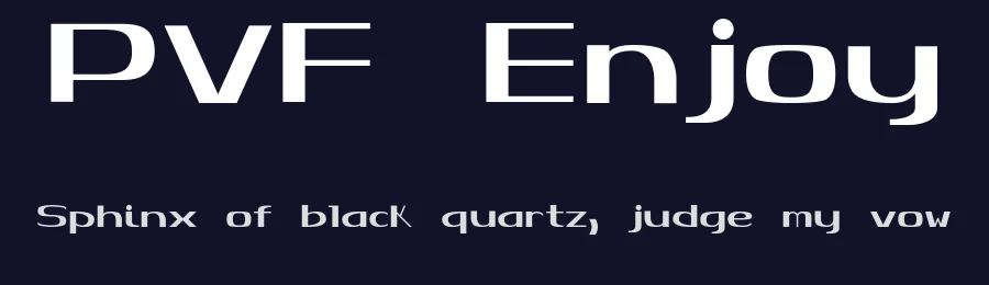 PVF Enjoy — Sans Serif Font — thumbnail 2