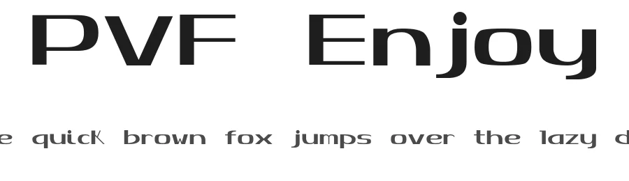 PVF Enjoy — Sans Serif Font