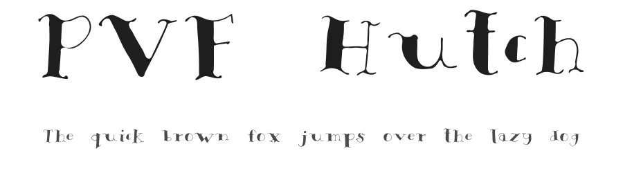 PVF Hutch — Script Handwritten Font