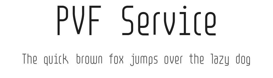 PVF Service — Sans Serif Font