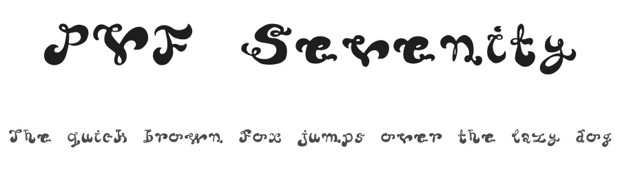 PVF Sevenity — Script Handwritten Font