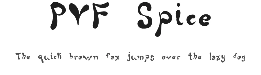 PVF Spice — Script Handwritten Font